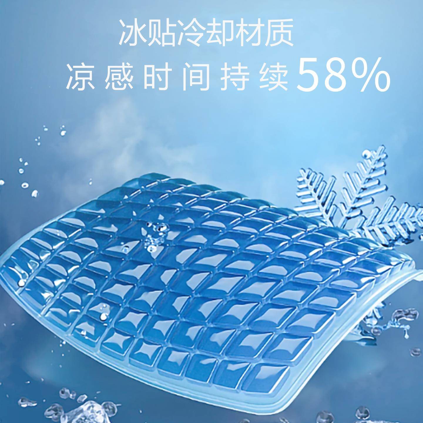 记忆透棉凝胶坐垫冰凉感久防屁股痛夏季气学生坐椅办公室教室斜坡