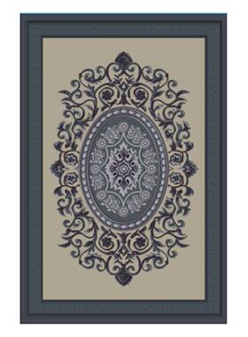 ZG-66862新中式长方形手工全风羊毛几客卧室茶室茶厅红色古典地毯