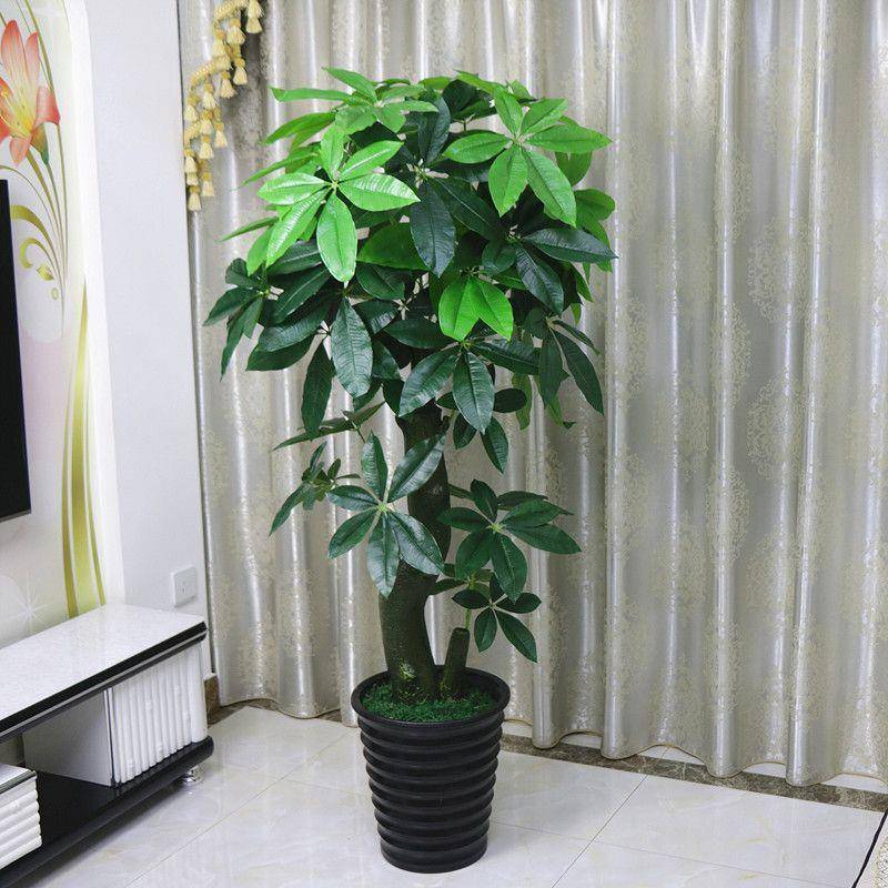假财发树仿真物大型网红一件落地盆栽植景塑料装树饰假花仿真客厅