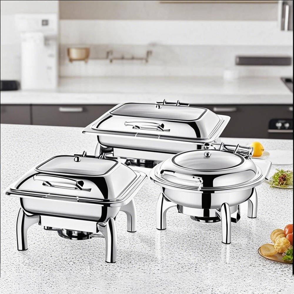 加厚跨境方形加不锈钢保温自助餐炉商用酒早ALE餐热餐炉布菲店炉