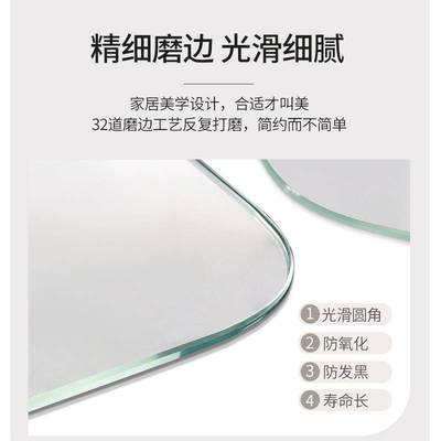 4I无框穿衣镜家用挂墙全身镜子壁挂试衣镜落地镜贴墙入户门后自粘