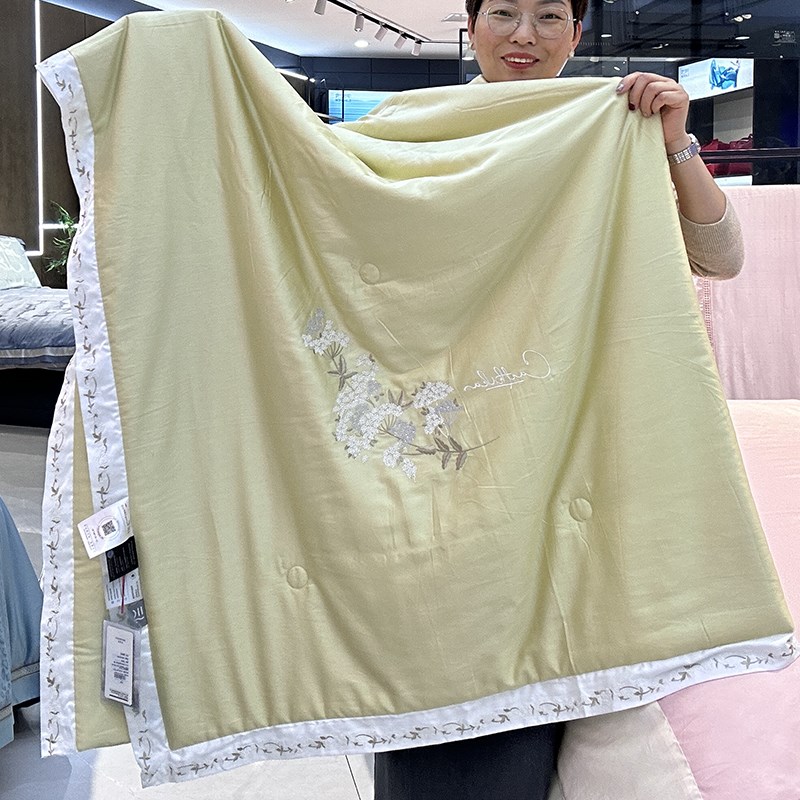 高端80支天f丝蚕丝夏被空调被夏凉被100%莱赛尔双人可机洗夏季薄