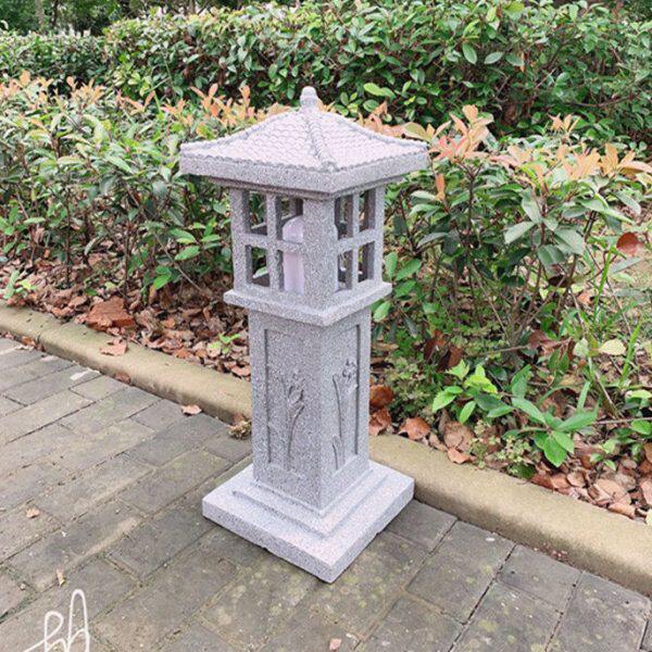 花园别墅音响灯中式户外仿石灯草坪灯庭院灯园林日式背景音乐喇叭