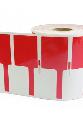 开玛GW09-02 打印标签 40mm*32mm+40mm 500片/卷 红色