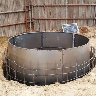 抗滑桩挖孔桩护壁打桩用模板打井人工圆桩模钢模模具