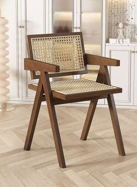 Garden Outdoor Durable Solid Wood Dining Chairs With Cushion
