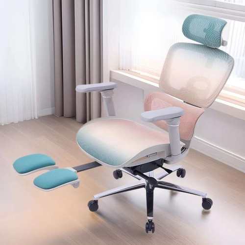 电竞人体工学椅扶手8D旋转网布电动按摩护腰靠背升降旋转办公椅