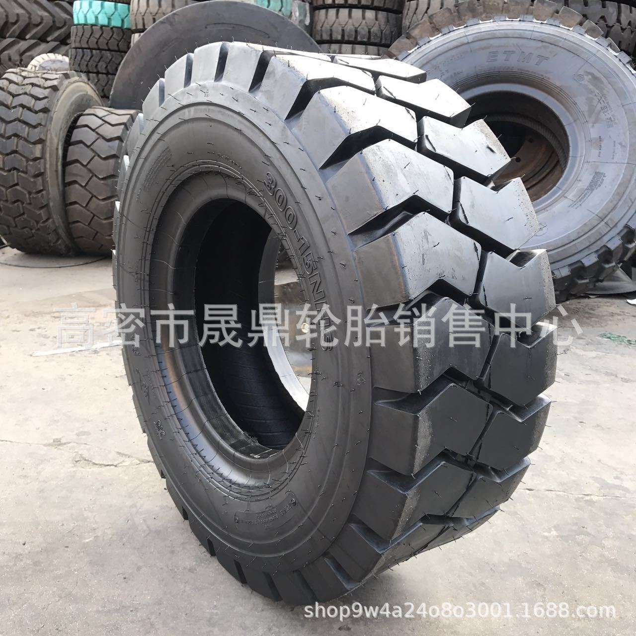 朝阳前进双钱正新叉车实心充气轮胎杭叉合力3吨前轮28*9-15后轮65