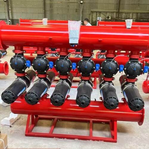 全自动叠片过滤器 园林绿化农业灌溉盘式手动 反冲洗叠片过滤器
