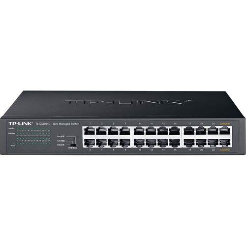 TP-LINK普联 TL-SG2024D 4口全千兆桌面二层核心WEB管理交换机