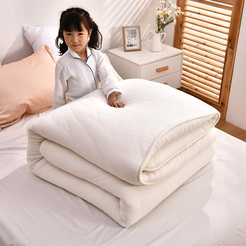 棉花被加厚冬被春秋被被芯棉花床垫被褥子单双人床垫棉被