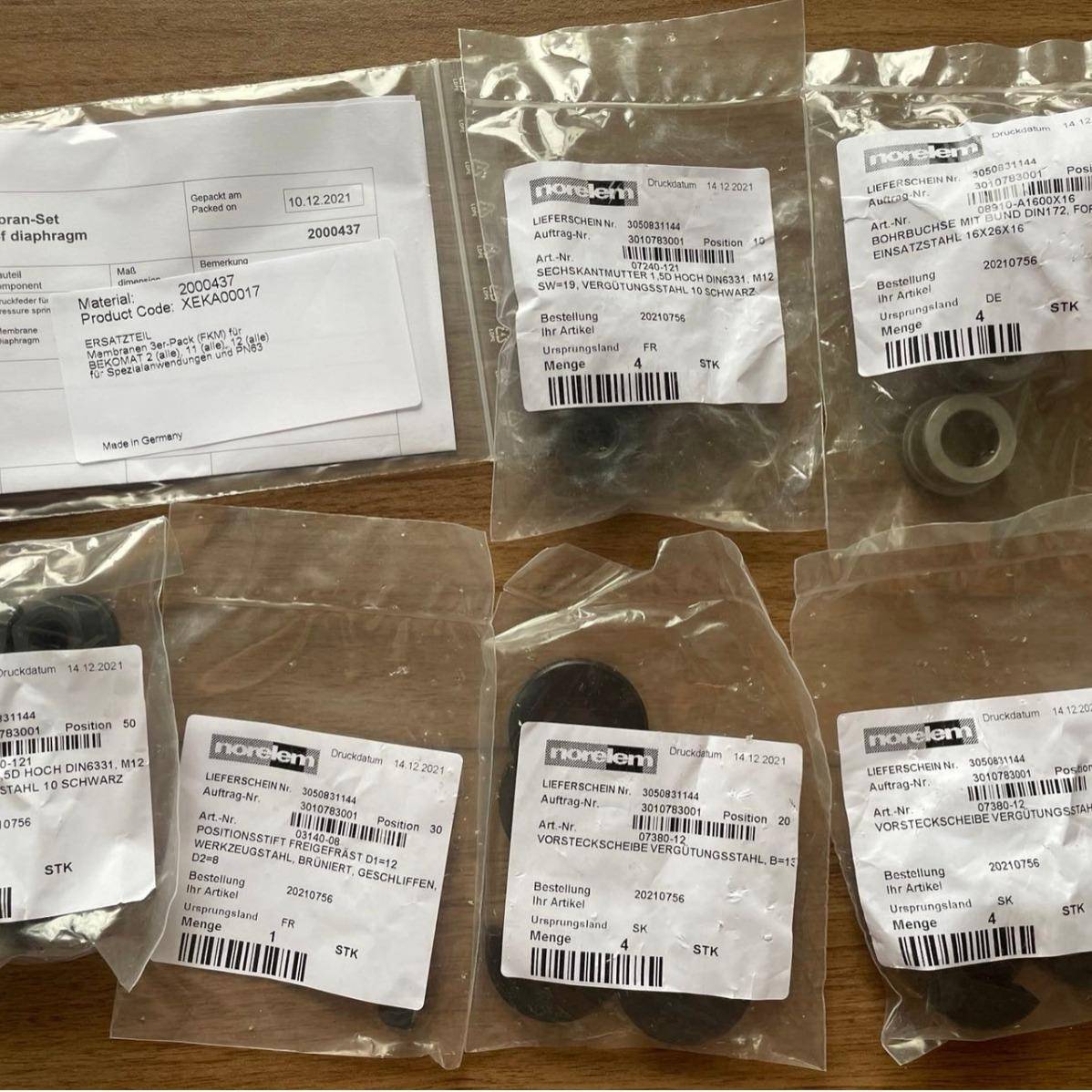 原装进口供应 Norelem 连接器 带螺纹法兰 23452-161