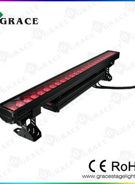 舞台双层24颗6合1户外RGBWAUV防水LED洗墙灯室外墙体婚庆染色灯