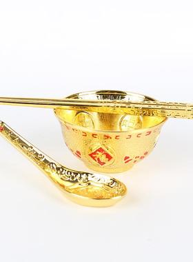 合金餐具 合金碗 勺 筷子摆件家居用品金属工艺品 厂家直销