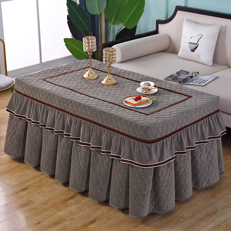 烤火桌罩套长方形加o绒加厚烤火炉桌布罩烤火罩被冬季取暖电炉罩