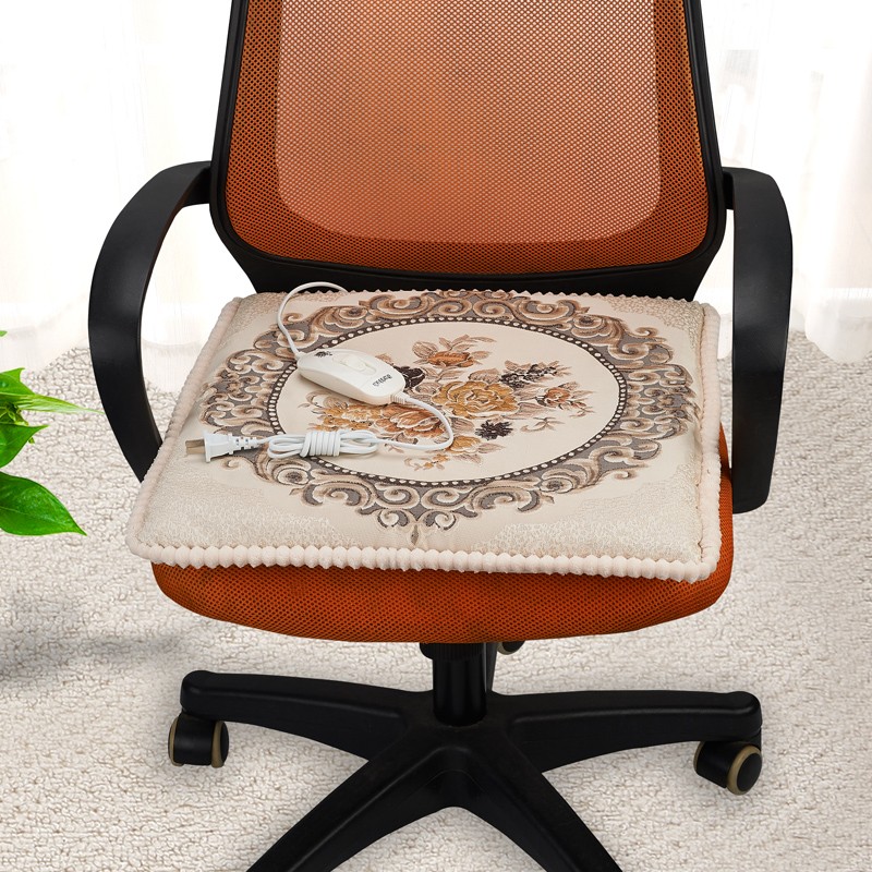 加热坐垫办公室电热垫发热椅垫电暖垫小电热N毯褥子插电坐垫可拆