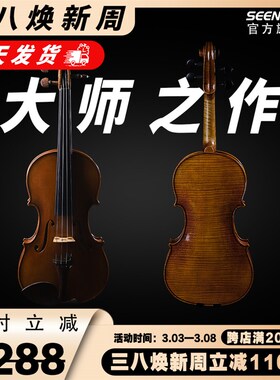 SEENWINS圣维斯SW030演奏级欧料手工小提琴意大利云杉大师之作