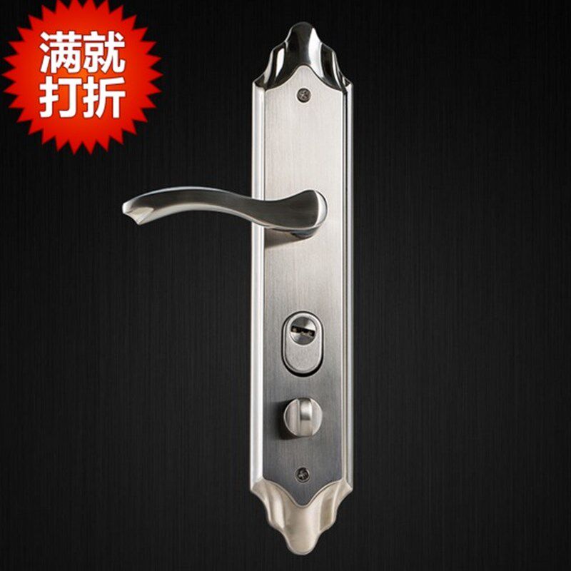 包邮304不锈钢防盗门锁把手豪华欧式大门锁别墅双开卧室门锁把手