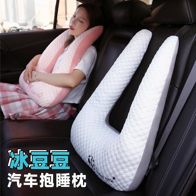 汽车U枕儿童睡觉神器护颈枕长途车载上抱枕后座后排枕头车用睡枕