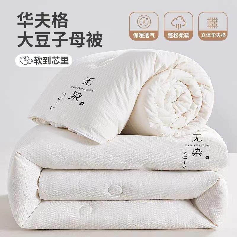 A类原棉大豆被母婴级春秋被褥大豆纤维被芯加厚冬被子母四季被