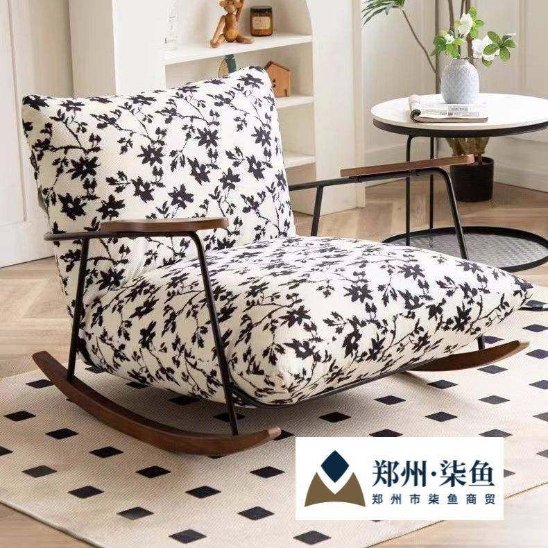 沙发法式意式水墨单人摇椅客厅阳台懒人躺椅家用复古休闲摇摇椅,鲜花速递/花卉仿真/绿植园艺,割草机/草坪机,淘宝优惠券,粉丝福利购,淘宝优惠卷