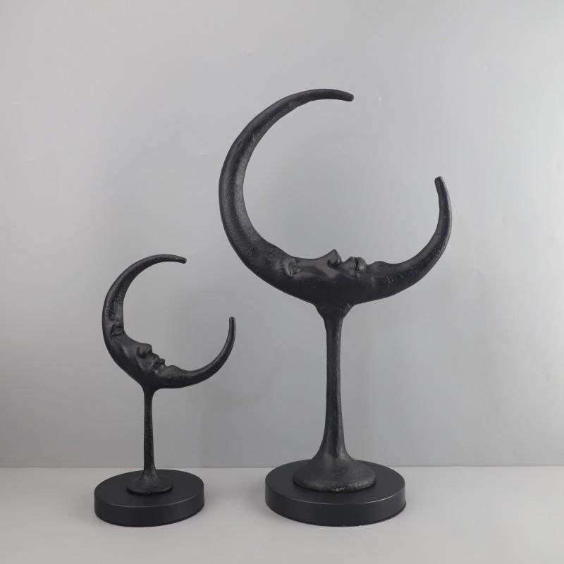 现代简约创意月亮造型人脸摆件客厅玄关酒店电视柜样板房家居饰品,鲜花速递/花卉仿真/绿植园艺,割草机/草坪机,淘宝优惠券,粉丝福利购,淘宝优惠卷