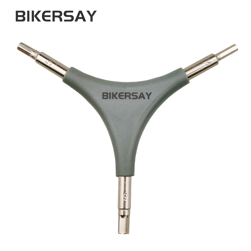 BIKERSAgY自行车Y型扳手 三角型三叉内六角4/5/6mm便携式维修工具