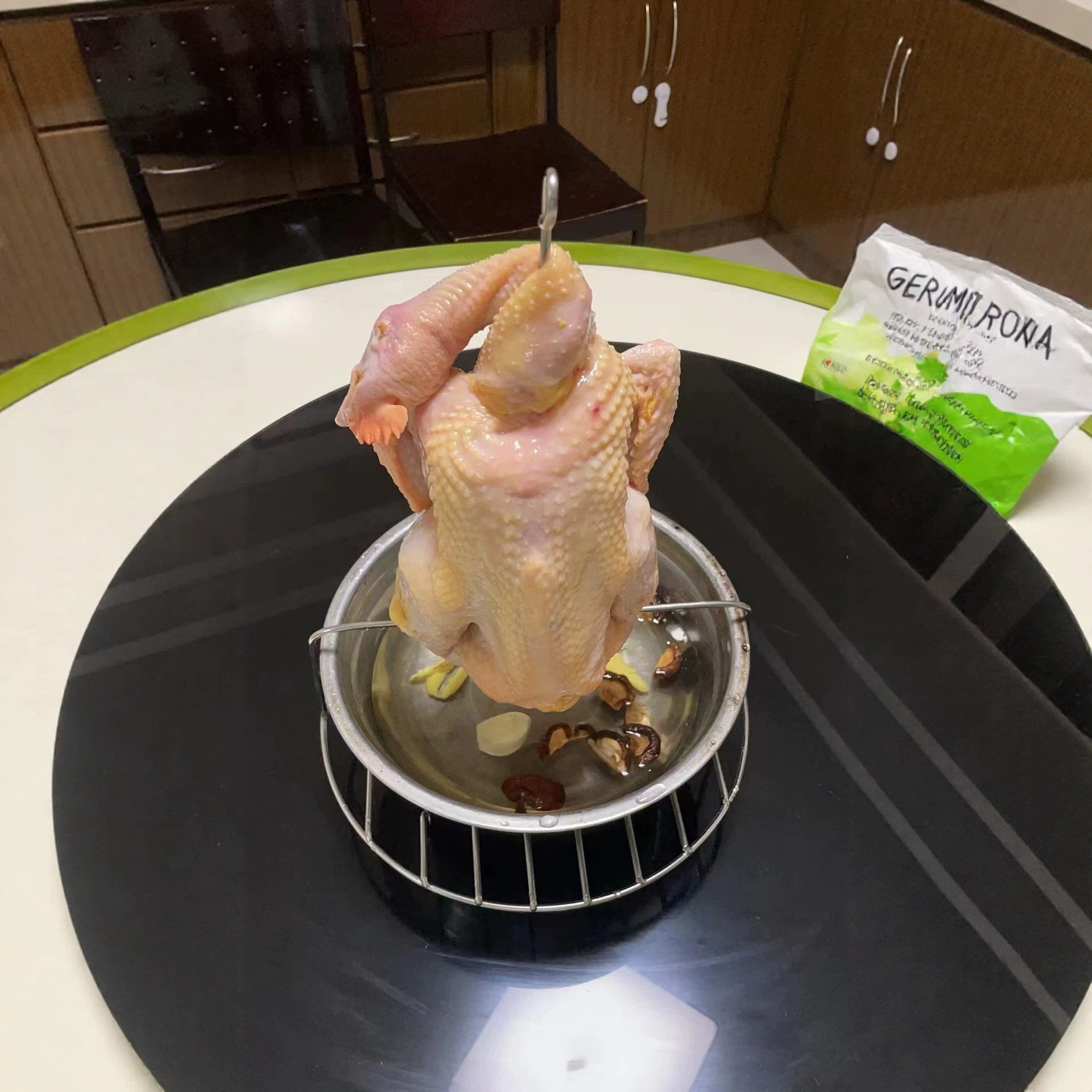 台湾桶仔鸡烤鸡架钢管鸡盘栋企鸡架跳舞鸡架吊烧鸡架