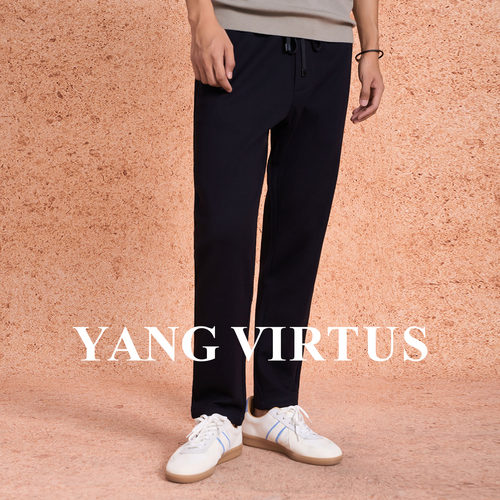 明媚慵懒松弛感穿搭商务休闲裤