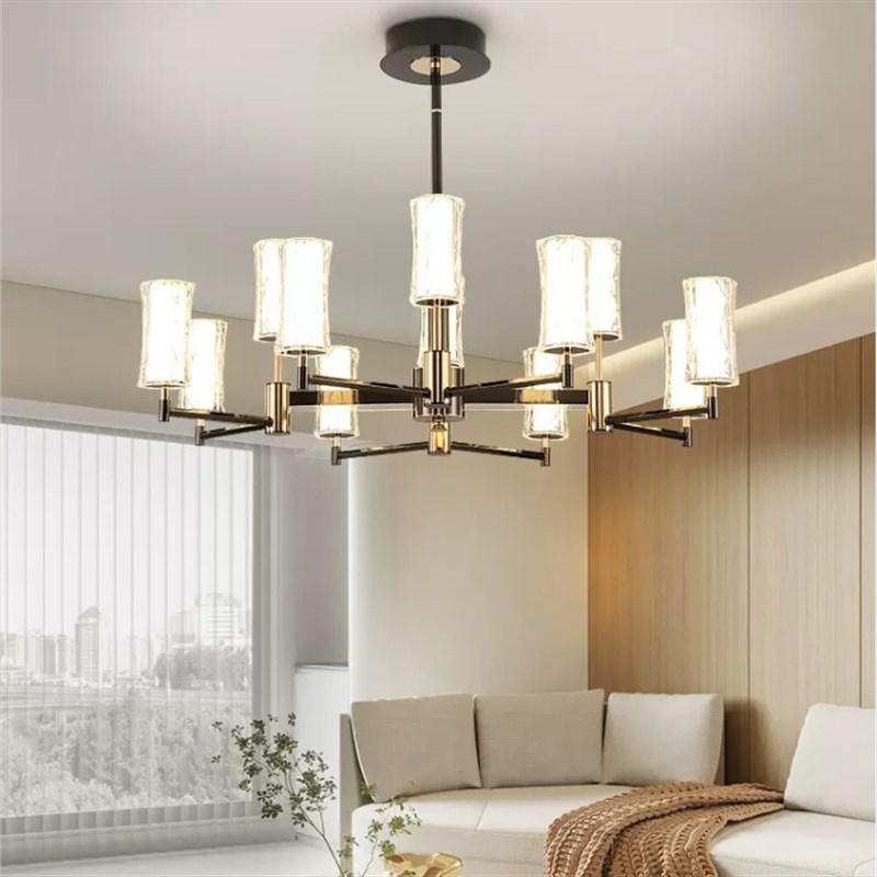 客厅吊灯现代简约轻奢北欧大气家A用卧室餐厅复式吊灯创意网红灯