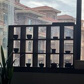 复古茶具博古架壁挂装 饰架上墙多宝阁茶壶茶杯收纳格子挂墙置物架