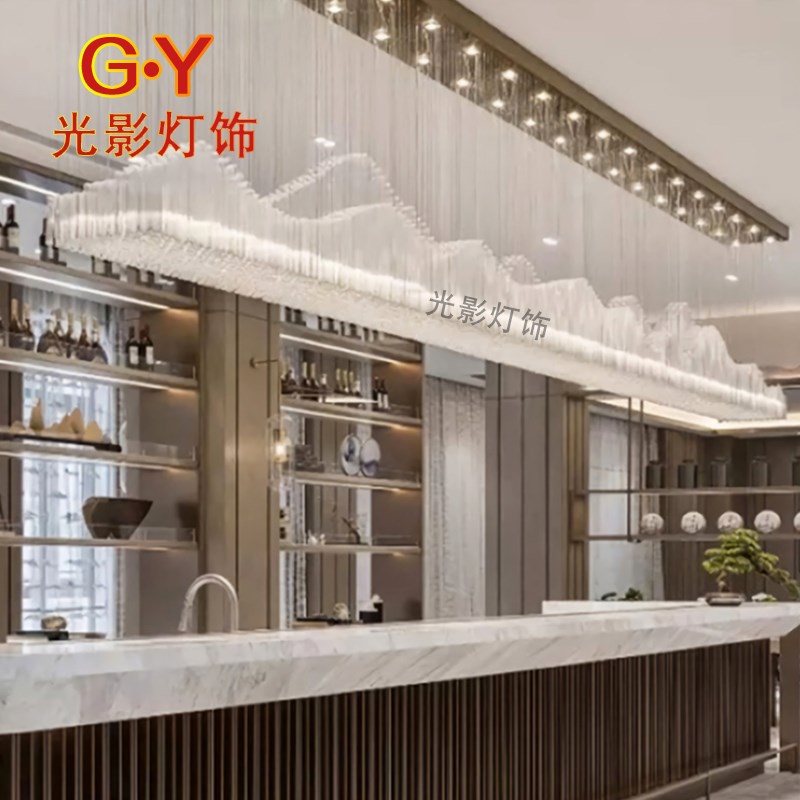 现代简约吧台灯酒店前台灯t酒楼宴会厅走廊过道灯会所收银台灯定