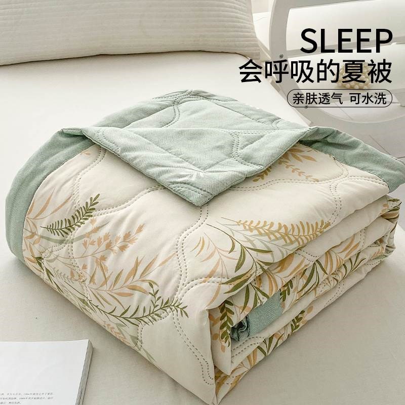 夏凉被薄款空调被夏天被子被芯夏B季宿舍单人学生纯水洗棉全可机
