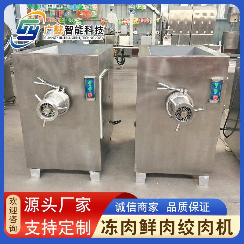定制商用鲜肉冻盘绞肉机器不锈钢绞肉机宠物食品搅拌机价格优惠