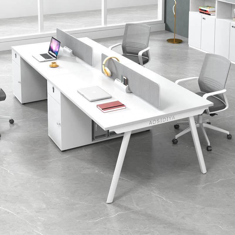 办公家具职员桌办公桌员工位简约现代4四6人电脑桌财务室桌椅组合