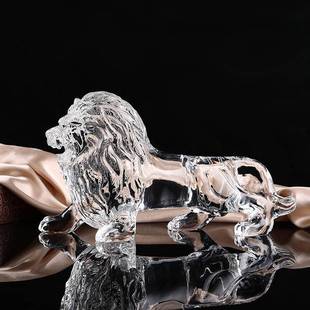 居家装 饰水晶工艺品狮王争霸纪念品摆件办公室老板桌摆件赛事嘉奖