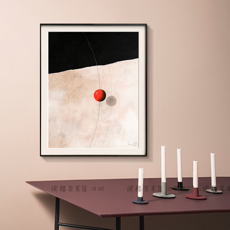 等待时光现代简约个性装饰画北欧餐厅玄关走廊挂画工X作室背景墙图片