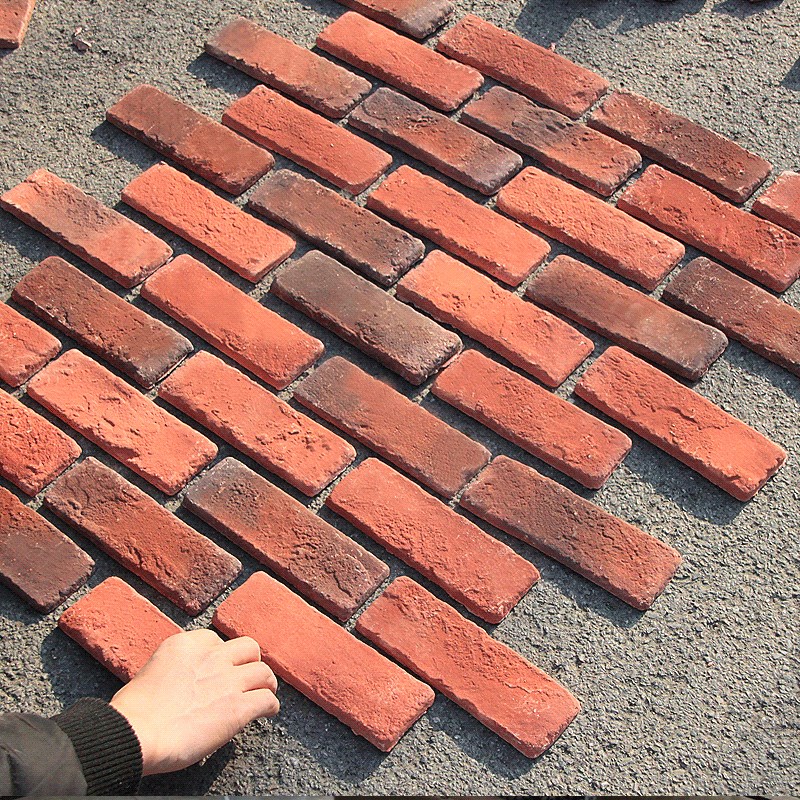 仿古砖复古文化石别墅外墙瓷砖室外背景墙阳台R微水泥复古青文化