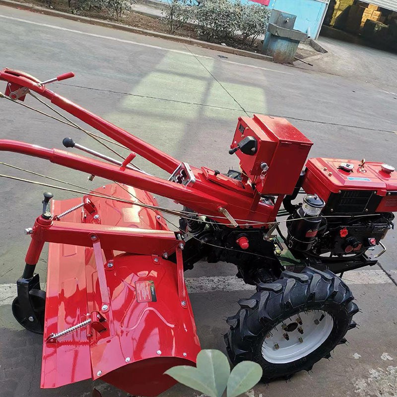 12马力轮式单缸拖拉机山地开荒手扶H耕田机开沟施肥回填一体机