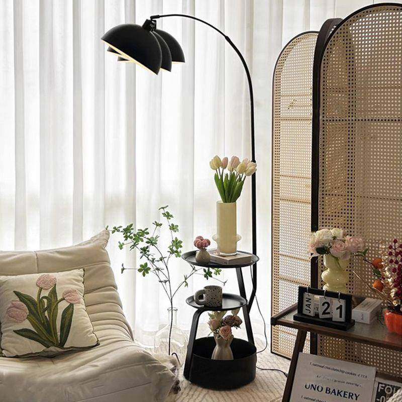 全光谱美式落地灯客厅沙发置物收纳边几中古风卧室床头柜一体台灯,家装灯饰光源,阅读台灯(护眼灯/写字灯),淘宝优惠券,粉丝福利购,淘宝优惠卷