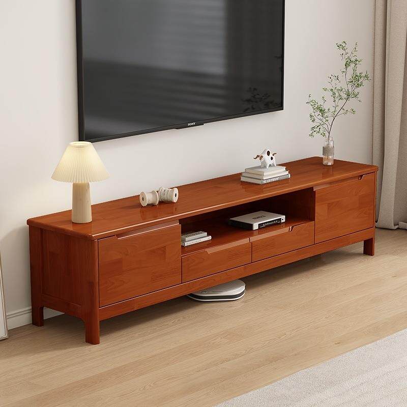 实木电视柜茶几组合简约家用客厅小型多尺寸储物柜地柜影视柜跨境