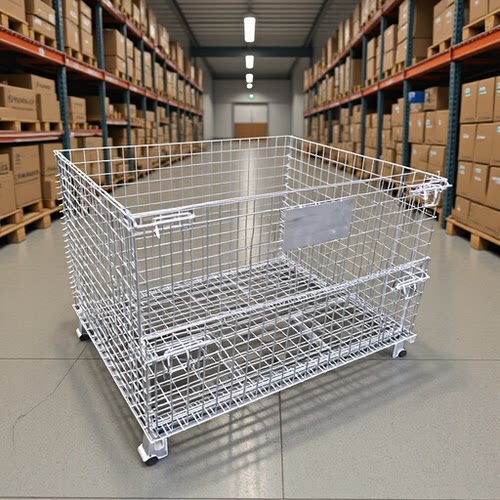 笼储物筐周转箱物流汽车配件网格铁筐厂家电镀防锈工艺网格铁筐