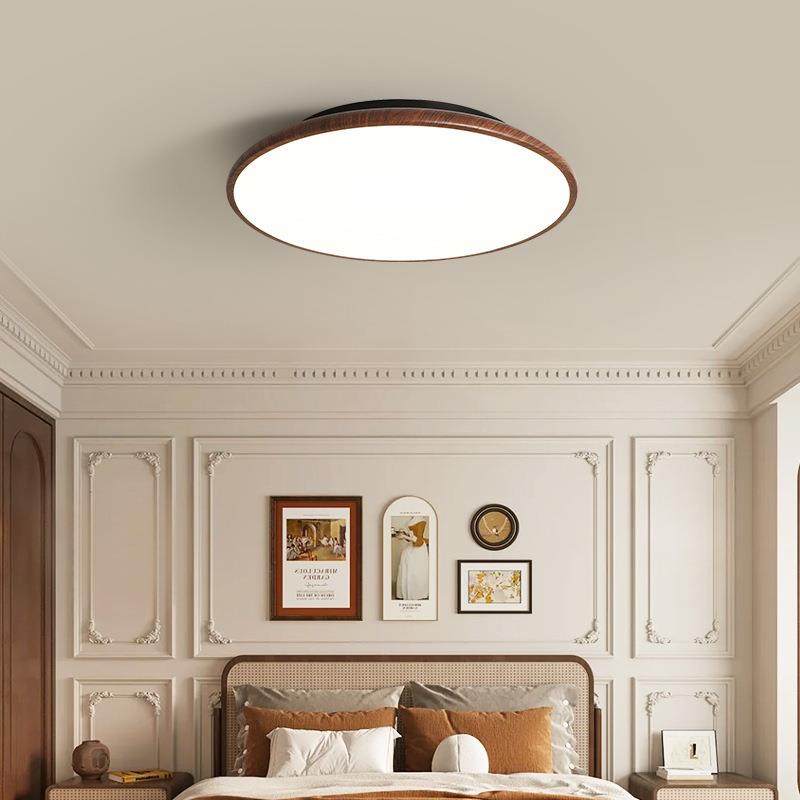 日式胡桃木卧室吸顶灯美式复古风简约现代客厅书房全光谱护眼灯具,家装灯饰光源,客厅吸顶灯,淘宝优惠券,粉丝福利购,淘宝优惠卷