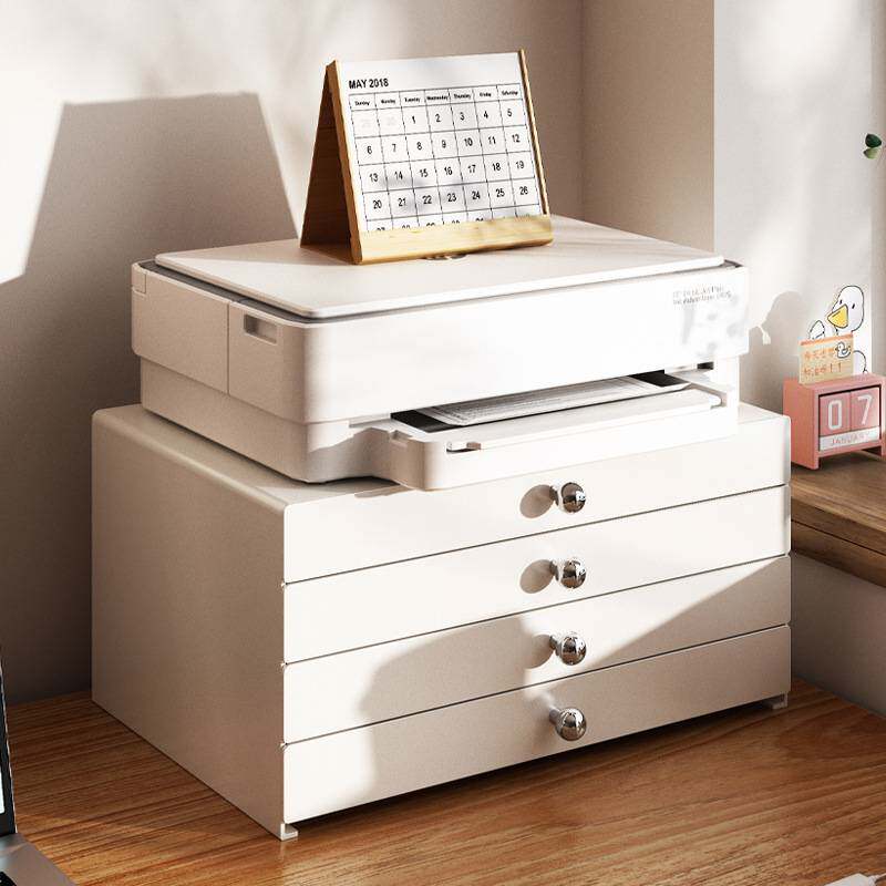 抽屉式收纳柜办公室A4文件储物柜家用桌下多层台面储物柜置物架子