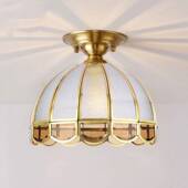 全铜美式 餐厅吊灯卧室书房灯欧式 简约复古入户吸顶过道阳台玄关灯