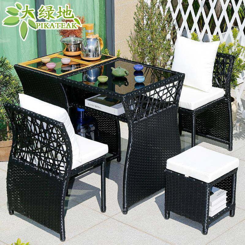 阳台小桌椅创意阳台茶桌组合网红收纳藤椅三件套休闲一桌两椅茶几,商业/办公家具,商用藤编家具,淘宝优惠券,粉丝福利购,淘宝优惠卷
