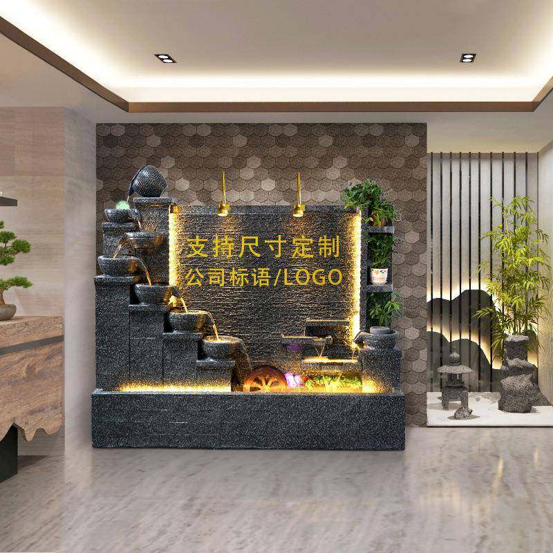 水幕墙假山流水屏风庭院办公室店铺酒店别墅鱼池瀑布景观落地摆件,家居饰品,流水摆件,淘宝优惠券,粉丝福利购,淘宝优惠卷