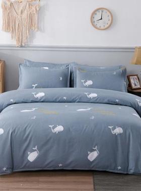 ll四件套100床上用品床单被套2.0米双人被罩床上三件