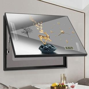 电表箱装 带钟表万年历电闸箱电箱雯沃 饰画轻奢感遮挡2025新款