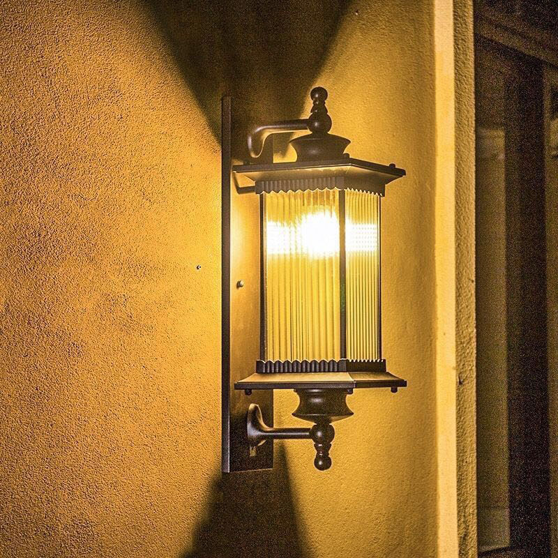 户外壁灯路灯方形LED庭院别墅走廊阳台室外墙壁灯led欧式复古